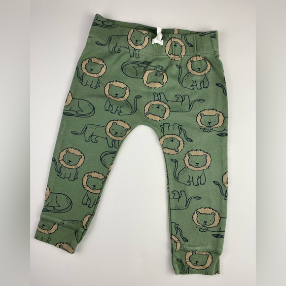 Carter's Allover Lion Print Pull-On Pants size 24 Months - Picture 3 of 6